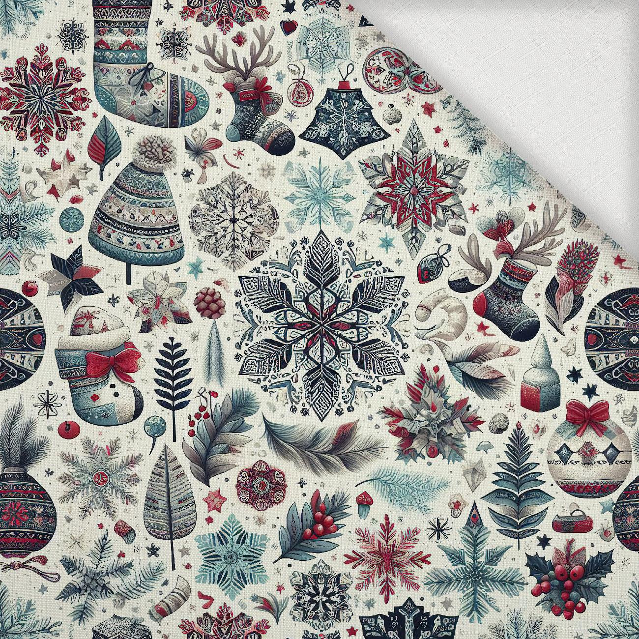 Vintage Christmas wz.30 - Tkanina na obrusy