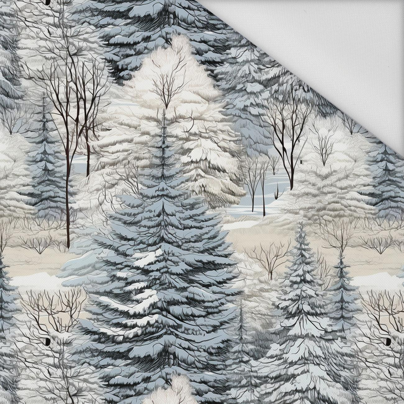 WINTER FOREST WZ. 4 - tkanina wodoodporna