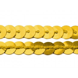 Taśma cekinowa złota 6mm