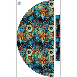 Panel na spódnicę "MAXI" - krepa/ Abstraction wz.18