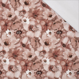 FLOWERS wz.1 / Mocha Mousse  - single jersey 