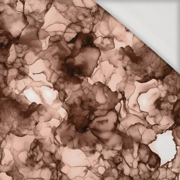 ALCOHOL INK / Mocha Mousse  - Jersey wiskozowy