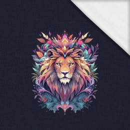 ANIMALS MANDALA wz.10 - panel (60cm x 50cm)- single jersey z elastanem ITY
