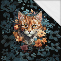 ANIMALS MANDALA wz.12 - panel (60cm x 50cm)- single jersey z elastanem ITY