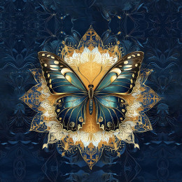 ANIMALS MANDALA wz.13 (butterfly) - panel (60cm x 50cm) 