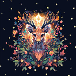 ANIMALS MANDALA wz.2 (DEER) - panel (60cm x 50cm) 