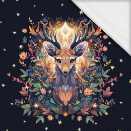 ANIMALS MANDALA wz.2 - panel (60cm x 50cm)- single jersey z elastanem ITY