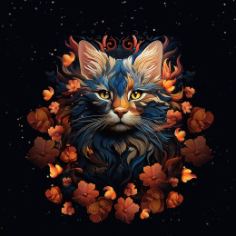 ANIMALS MANDALA wz.3 (CAT) - panel (75cm x 80cm)