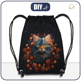 WORKOPLECAK -  ANIMALS MANDALA wz.3 (cat) - zestaw do uszycia