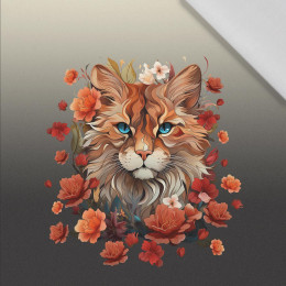 ANIMALS MANDALA wz.5 - panel (60cm x 50cm) tkanina bawełniana