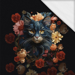 ANIMALS MANDALA wz.7 - panel (60cm x 50cm)- single jersey z elastanem ITY