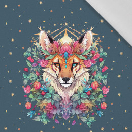 ANIMALS MANDALA wz.8 - panel (60cm x 50cm) tkanina bawełniana