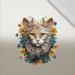 ANIMALS MANDALA wz.9 - panel (60cm x 50cm) tkanina bawełniana