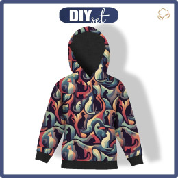 DZIECIĘCA BLUZA Z KAPTUREM (ALEX) - ANIMALS WZ.13 - zestaw do uszycia