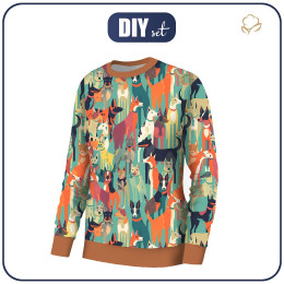 BLUZA DAMSKA (HANA) BASIC - ANIMALS WZ.3 - ZESTAW DO USZYCIA