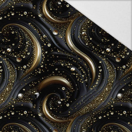 BLACK & GOLD GLAMOUR wz. 10 - Hydrofobowa dzianina drapana 