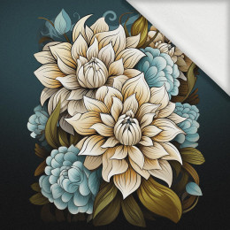 BOUQUET OF FLOWERS WZ.4 - panel (75cm x 80cm) - single jersey z elastanem ITY
