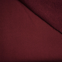 D-031-BORDO  - gruba dresówka drapana D300