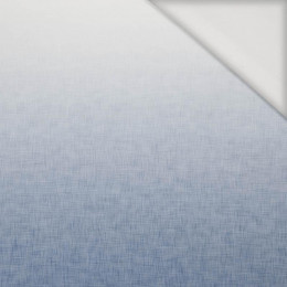 OMBRE / ACID WASH - niebieski (biały) - panel, Jersey wiskozowy