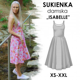 WYKRÓJ PAPIEROWY - Sukienka Isabelle (XS - XXL)