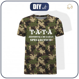 T-SHIRT MĘSKI - TATA / moro - single jersey