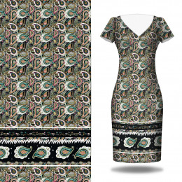 Paisley wz. 4 - panel sukienkowy krepa