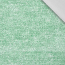 100CM PRZECIERANY JEANS (zielony) - tkanina bawełniana