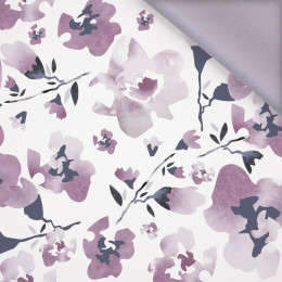 50CM AKWARELOWE KWIATY wz. 1 (fioletowy) - softshell