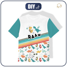T-SHIRT DZIECIĘCY - DINO / RAAW - single jersey