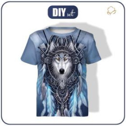T-SHIRT DZIECIĘCY - SPIRIT WOLF - zestaw do uszycia (128/134)