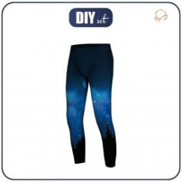 THERMO LEGGINSY CHŁOPIĘCE (HUGO) - NIGHT SKY - zestaw do uszycia 140