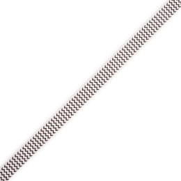 Tasiemka rypsowa w zygzak 12 mm - biały