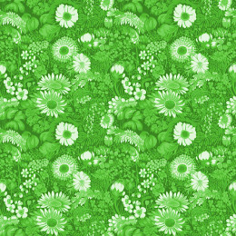 LIME GREEN / FLOWERS