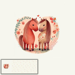 HORSES IN LOVE - PANEL PANORAMICZNY (60 x 155cm)