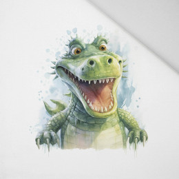 WATERCOLOR CROCODILE - PANEL (60cm x 50cm) Panama 220g