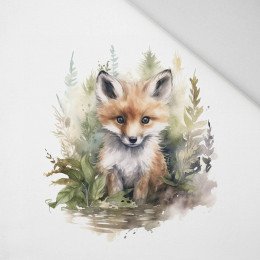 WATERCOLOR FOX - PANEL (60cm x 50cm) Panama 220g