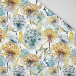 WATERCOLOR DANDELION WZ. 4 - Tkanina bambusowa 170g