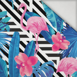 90cm TROPIKALNE FLAMINGI - lycra 300g