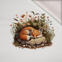 SLEEPING FOX - PANEL (75cm x 80cm) dzianina drapana z elastanem ITY