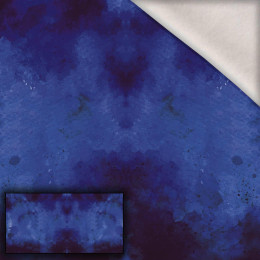 DARK BLUE SPECKS - PANEL (80cm x 155cm) dzianina drapana z elastanem ITY