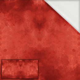 RED SPECKS - PANEL (80cm x 155cm) dzianina pętelkowa z elastanem ITY
