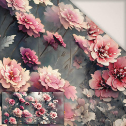 VINTAGE FLOWERS WZ. 3 - panel (80cm x 155cm) Satyna sukienkowa 190g