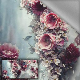 VINTAGE FLOWERS WZ. 5 - panel panoramiczny (80cm x 140cm) softshell light