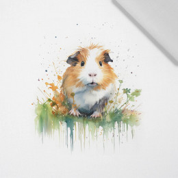 WATERCOLOR GUINEA PIG - PANEL (60cm x 50cm) tkanina bawełniana