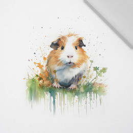 WATERCOLOR GUINEA PIG - panel (75cm x 80cm) tkanina bawełniana