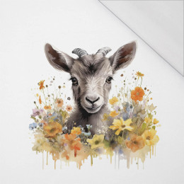 WATERCOLOR GOAT - PANEL (60cm x 50cm) SINGLE JERSEY