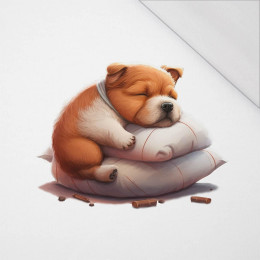 SLEEPING DOG - panel (75cm x 80cm) ORGANICZNY SINGLE JERSEY