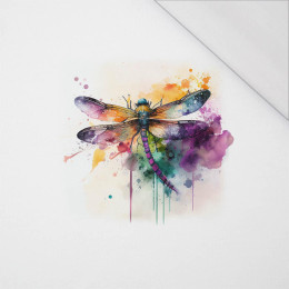 WATERCOLOR DRAGONFLY - PANEL (60cm x 50cm) SINGLE JERSEY