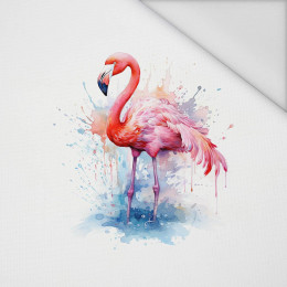 WATERCOLOR FLAMINGO - panel (75cm x 80cm) tkanina wodoodporna