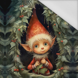 VINTAGE CHRISTMAS ELF - PANEL (60cm x 50cm) tkanina wodoodporna